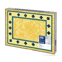 [474629] Tork Decor tálalátét 42 x 31 cm-es 1 r. 500 lapos "Kék mintás"