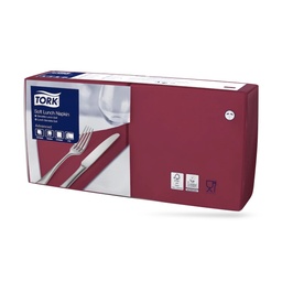 [477411] Tork lunch szalvéta 33 x 33 cm-es cm-es 3 r. 150 lapos bordó