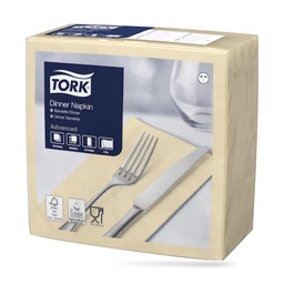 [477565] Tork dinner szalvéta 40 x 40 cm-es 1/8-os 2 r. 150 lapos homok