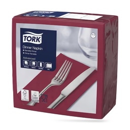 [477570] Tork dinner szalvéta 40 x 40 cm-es cm-es 2 r. 150 lapos bordó