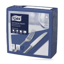 [477594] Tork dinner szalvéta 40 x 40 cm-es 3 r. 100 lapos sötétkék
