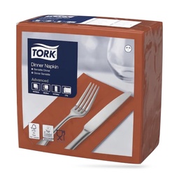 [477606] Tork dinner szalvéta 40 x 40 cm-es 1/8-os 2 r. 150 lapos terrakotta