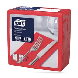 [477609] Tork dinner szalvéta 40 x 40 cm-es cm-es 2 r. 150 lapos piros
