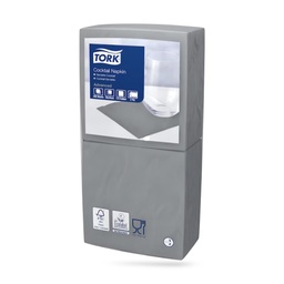 [477832] Tork koktélszalvéta 24 x 24 cm-es cm-es 2 r. 200 lapos szürke
