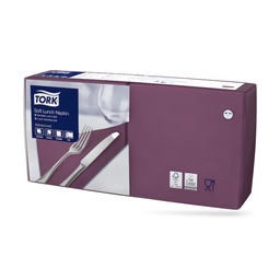 [477865] Tork lunch szalvéta 33 x 33 cm-es 3 r. 150 lapos bíbor