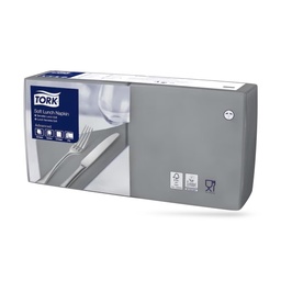 [477869] Tork lunch szalvéta 33 x 33 cm-es 3 r. 150 lapos szürke