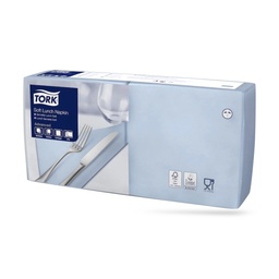 [477871] Tork lunch szalvéta 33 x 33 cm-es 3 r. 150 lapos világoskék
