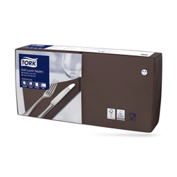 [477872] Tork lunch szalvéta 33 x 33 cm-es 3 r. 150 lapos barna