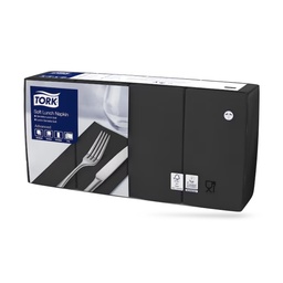 [477881] Tork lunch szalvéta 33 x 33 cm-es 1/8-os 3 r. 150 lapos fekete