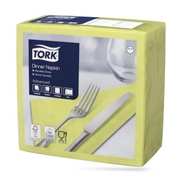 [477900] Tork dinner szalvéta 40 x 40 cm-es cm-es 2 r. 150 lapos lime
