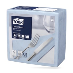 [477905] Tork dinner szalvéta 40 x 40 cm-es cm-es 2 r. 150 lapos világoskék