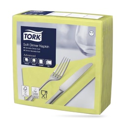 [477910] Tork dinner szalvéta 40 x 40 cm-es cm-es 3 r. 100 lapos lime