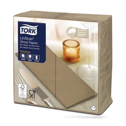 [478167] Tork LinStyle textilhatású szalvéta 39 x 39 cm-es cm-es 1 r. 50 lapos keksz