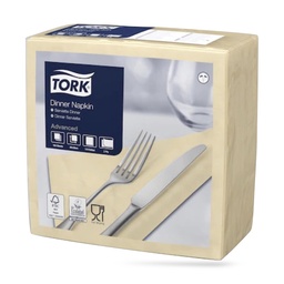 [478747] Tork dinner szalvéta 40 x 40 cm-es cm-es 2 r. 150 lapos homok