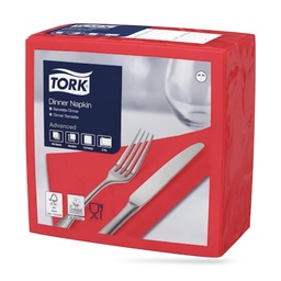 [478752] Tork dinner szalvéta 40 x 40 cm-es cm-es 2 r. 150 lapos piros