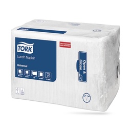 [509300] Tork lunch szalvéta 33 x 33 cm-es 1 r. 500 lapos fehér