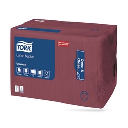 [509306] Tork lunch szalvéta 33 x 33 cm-es 1 r. 500 lapos bordó