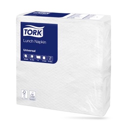 [509337] Tork lunch szalvéta 33 x 33 cm-es 1 r. 100 lapos fehér