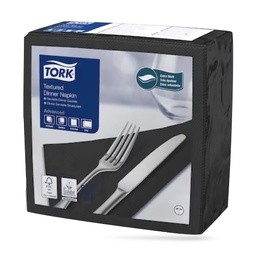 [509419] Tork Airlaid texturált szalvéta 40 x 40 cm-es cm-es 2 r. 50 lapos fekete