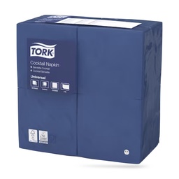 [509523] Tork koktélszalvéta 24 x 24 cm-es 1 r. 500 lapos sötétkék