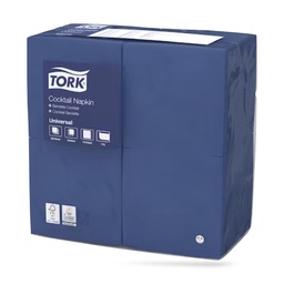 [478667] Tork koktélszalvéta 25 x 25 cm-es 1 r. 500 lapos sötétkék